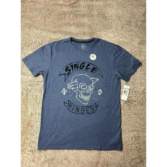 Quiksilver Men’s Single Minded Mod Short Sleeve T-Shirt Size S New - Picture 2 of 14